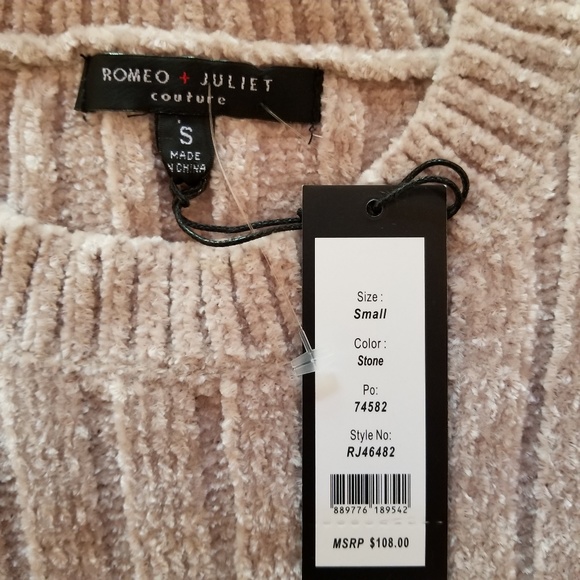 Romeo & Juliet Couture Sweater Size Small - Picture 5 of 11